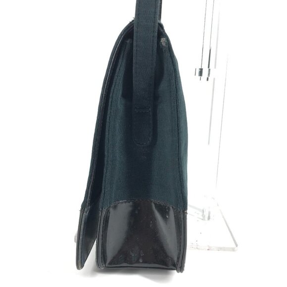 CHANEL CC CC Mark bag flap Shoulder Bag Jersey Black/Dark GreenBased - Picture 3 of 15